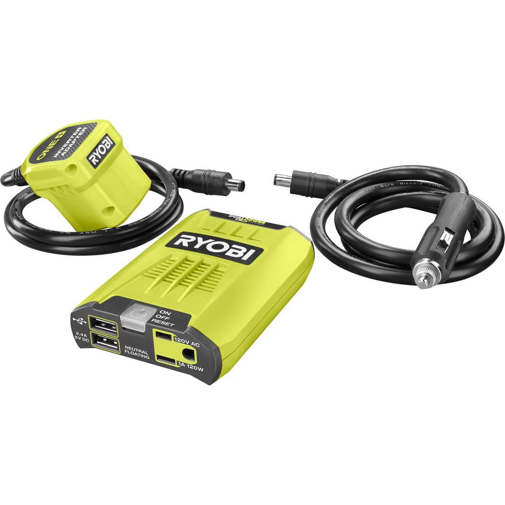 RYOBI ONE+ 18V 800-Watt Max 12V Automotive Power Inverter with Dual USB  Ports RYi8030A - The Home Depot