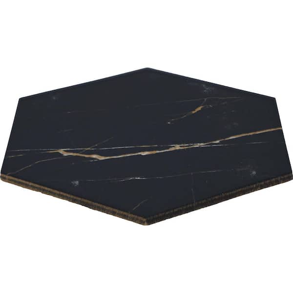Daltile Lexstone Cinder 8 in. x 9 in. Matte Porcelain Hexagon