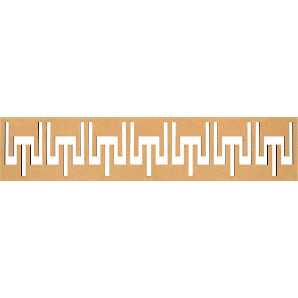 Ekena Millwork Victory Fretwork 0.375 in. D x 46.75 in. W x 10 in. L MDF Wood Panel Moulding