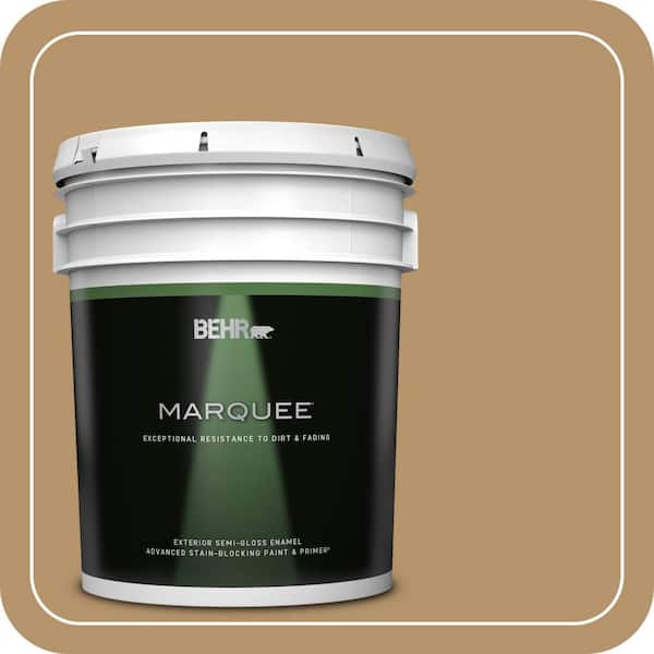 BEHR MARQUEE 5 gal. #MQ2-15 Baguette Semi-Gloss Enamel Exterior Paint & Primer