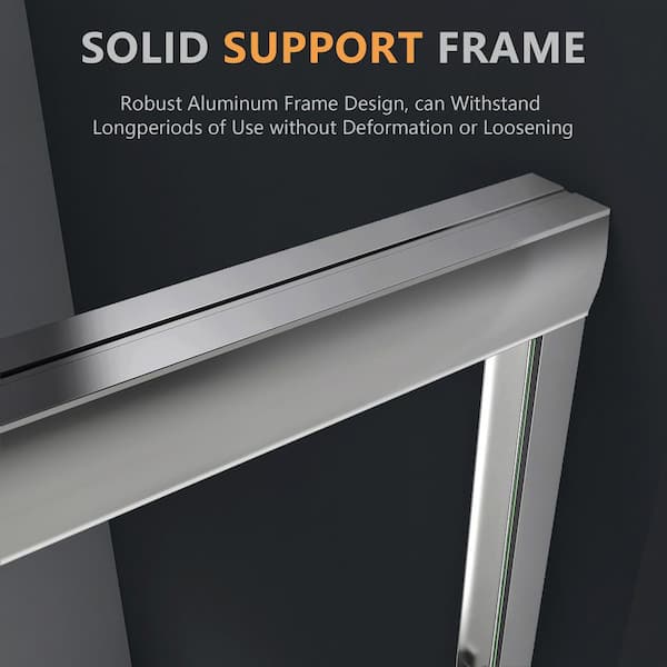 D56〜ページ！ Zeafive 56 to 60 in. W x 58 in. H Double Sliding Tub Door in