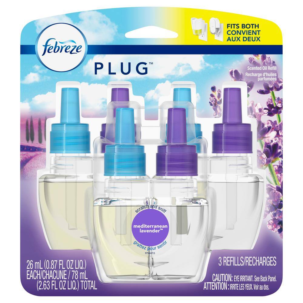 UPC 037000756385 product image for Febreze Plug 0.87 oz. Mediterranean Lavender Scent Air Freshener Scented Oil Ref | upcitemdb.com