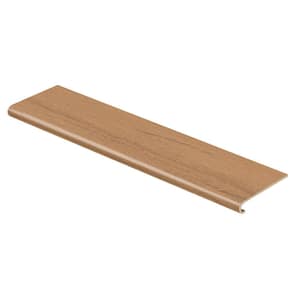 Essential Oak 94 in. L x 12-1/8 in. W x 1-11/16 in. T Vinyl Overlay to Cover Stairs 1 in. Thick