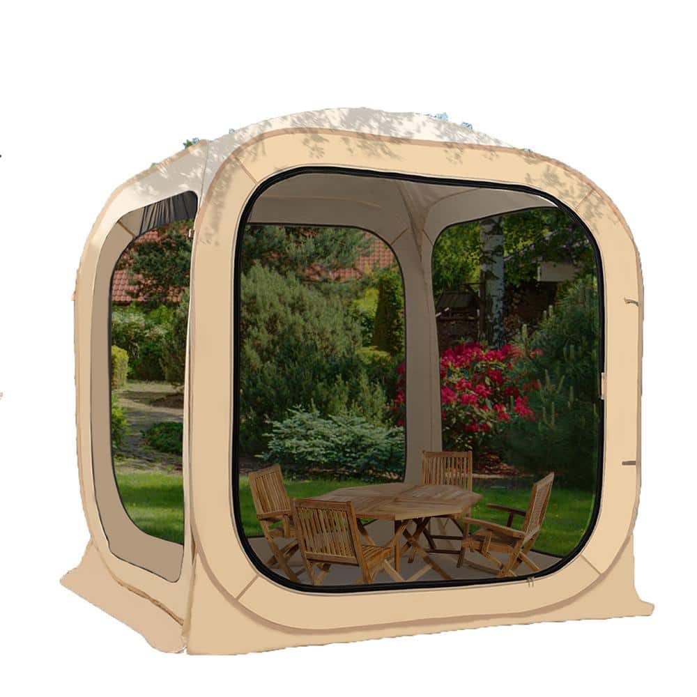 トップス ella_selectshop tent cardboard sweat Outsunny 1 Person Compact Pop Up Portable Camping Cot Tent