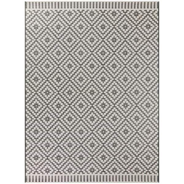 BALTA Desta Black 8 ft. x 10 ft. Indoor/Outdoor Area Rug