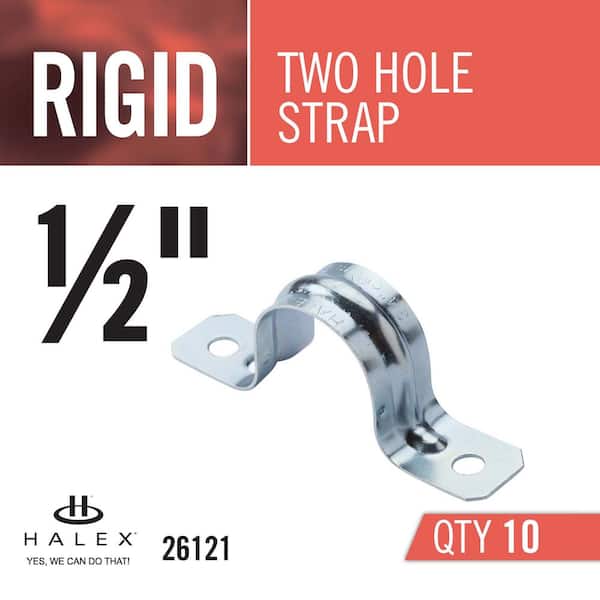 Halex 1 in. Rigid One-Hole Strap (50-Pack) 61110B - The Home Depot