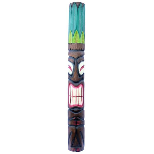 Backyard X-Scapes 60 in. Tiki Mask Full Body Fun Leaf Headress Outdoor ...