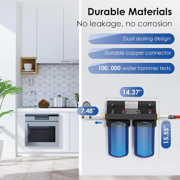 Waterdrop Whole House Water Filter, Iron Filter, Sediment Filter for