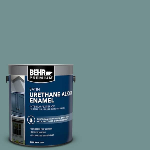 BEHR PREMIUM 1 gal. #PPU12-03 Dragonfly Urethane Alkyd Satin Enamel Interior/Exterior Paint