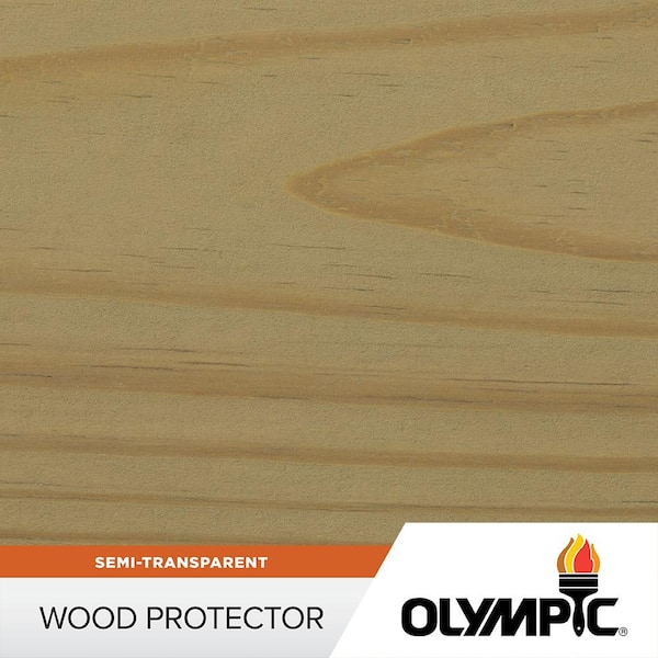 Olympic 1 gal. Cape Cod Gray Exterior SemiTransparent Wood Protector