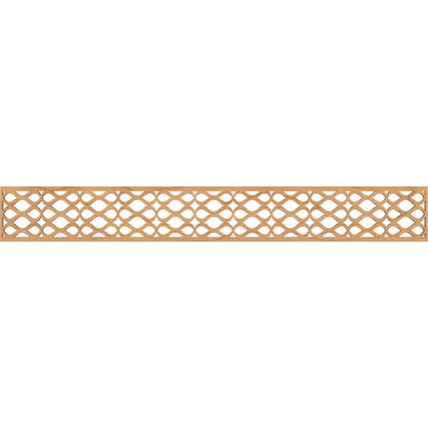 Ekena Millwork Somerset Fretwork 0.25 in. D x 46.5 in. W x 6 in. L Maple Wood Panel Moulding