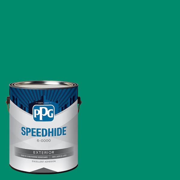 1 gal. PPG1229-7 Carolina Green Flat Exterior Paint