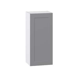 Bristol Painted Slate Gray Shaker Assembled Wall Kitchen Cabinet (18 in. W x 40 in. H x 14 in. D)