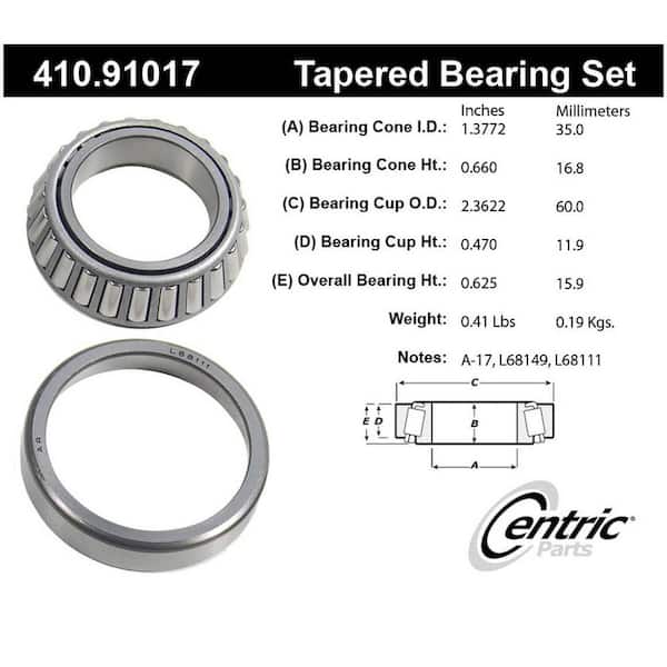 Centric Parts Wheel Bearing and Race Set
