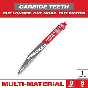 Milwaukee 6 in. 6 TPI WRECKER Carbide Teeth Multi-Material Cutting