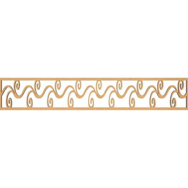 Ekena Millwork Tilden Fretwork 0.375 in. D x 46.625 in. W x 8 in. L MDF Wood Panel Moulding
