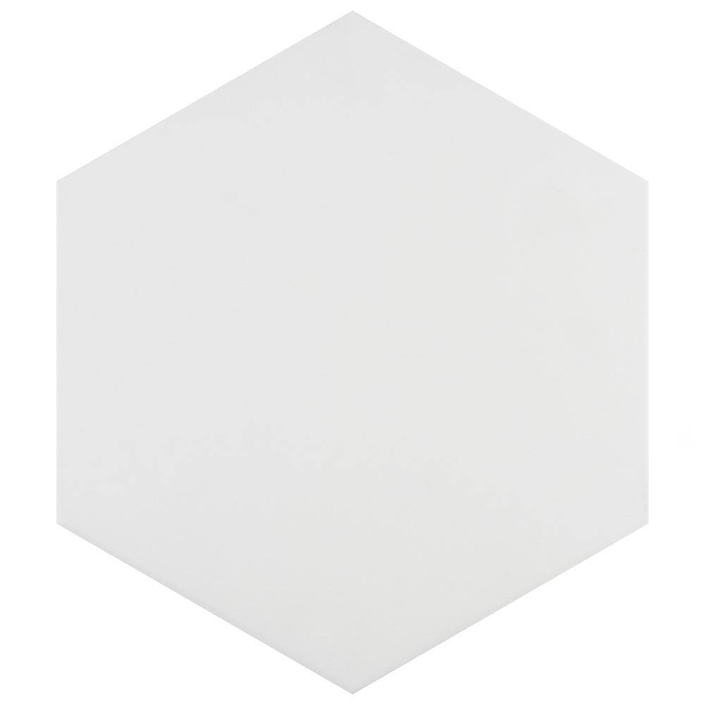 Apini Hex Matte White 9-1/8 in. x 10-1/2 in. Porcelain Floor and Wall Tile (7.14 sq. ft./Case) price history on PriceWatchPro