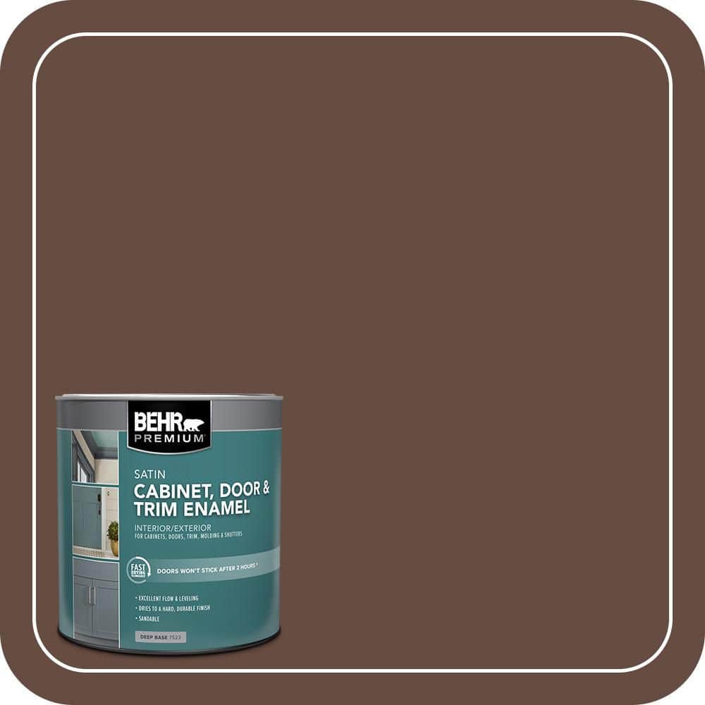 BEHR PREMIUM 1 qt. #770B-7 Chocolate Sparkle Satin Enamel Interior