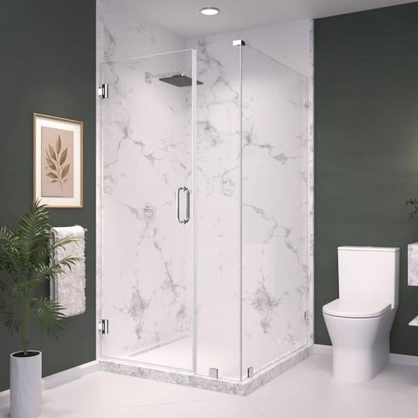 Kobiworks Nirvana 42 in. W x 42 in. L x 76 in. H Pivot Frameless