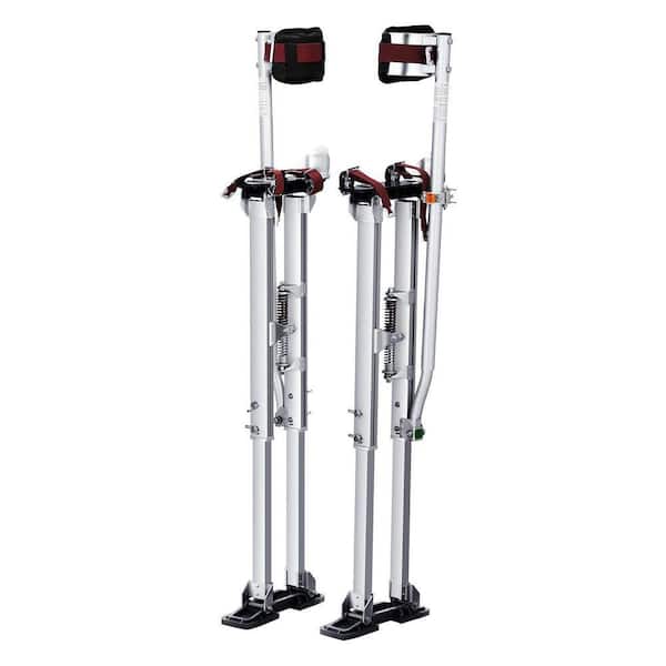 Drywall Stilts 36 in. - 50 in. Adjustable Aluminum Tool Stilts Durable and Non-slip Work Stilts