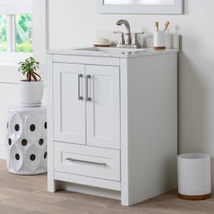 Craye 24 in. W x 22 in. D x 34 in. H Bath Vanity Cabinet without Top in White