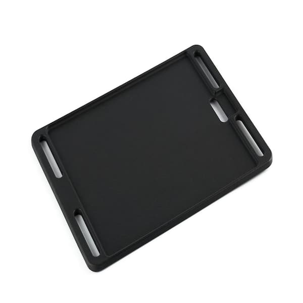 11.6 in. Matte Enamel Cast Iron Reversible Grill Griddle Replacement for Traeger Ranger and Scout in Black