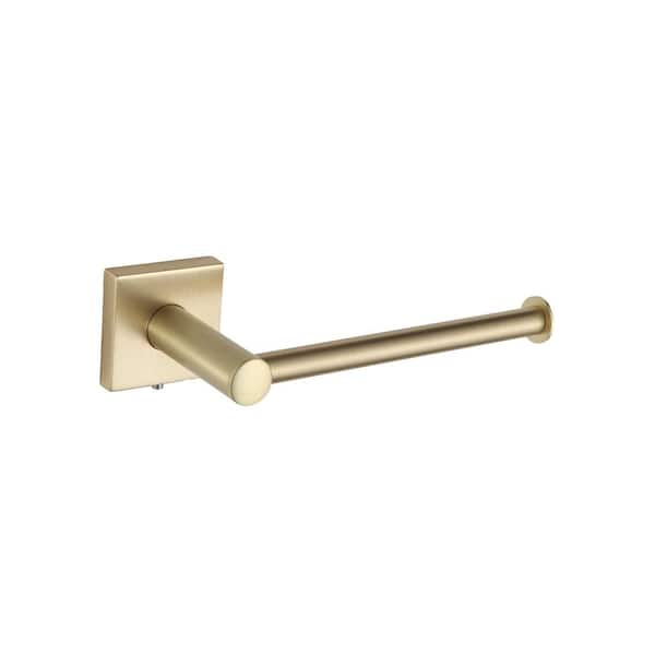 Avalon 6.78 in. Wall Mounted Toilet Paper Holder Satin Brass