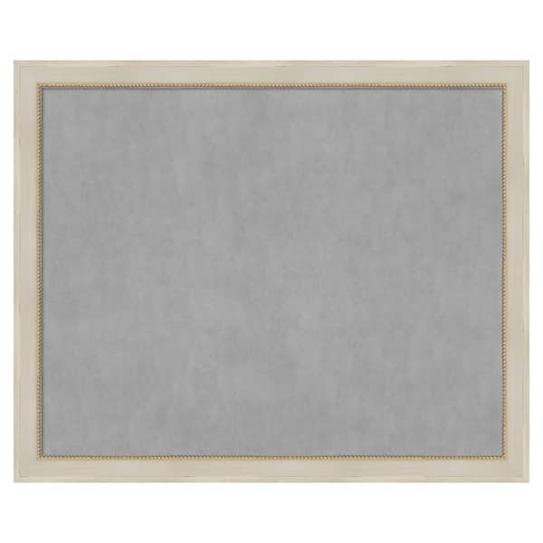 Amanti Art Parthenon Cream 44 in. x 36 in Framed Magnetic Board