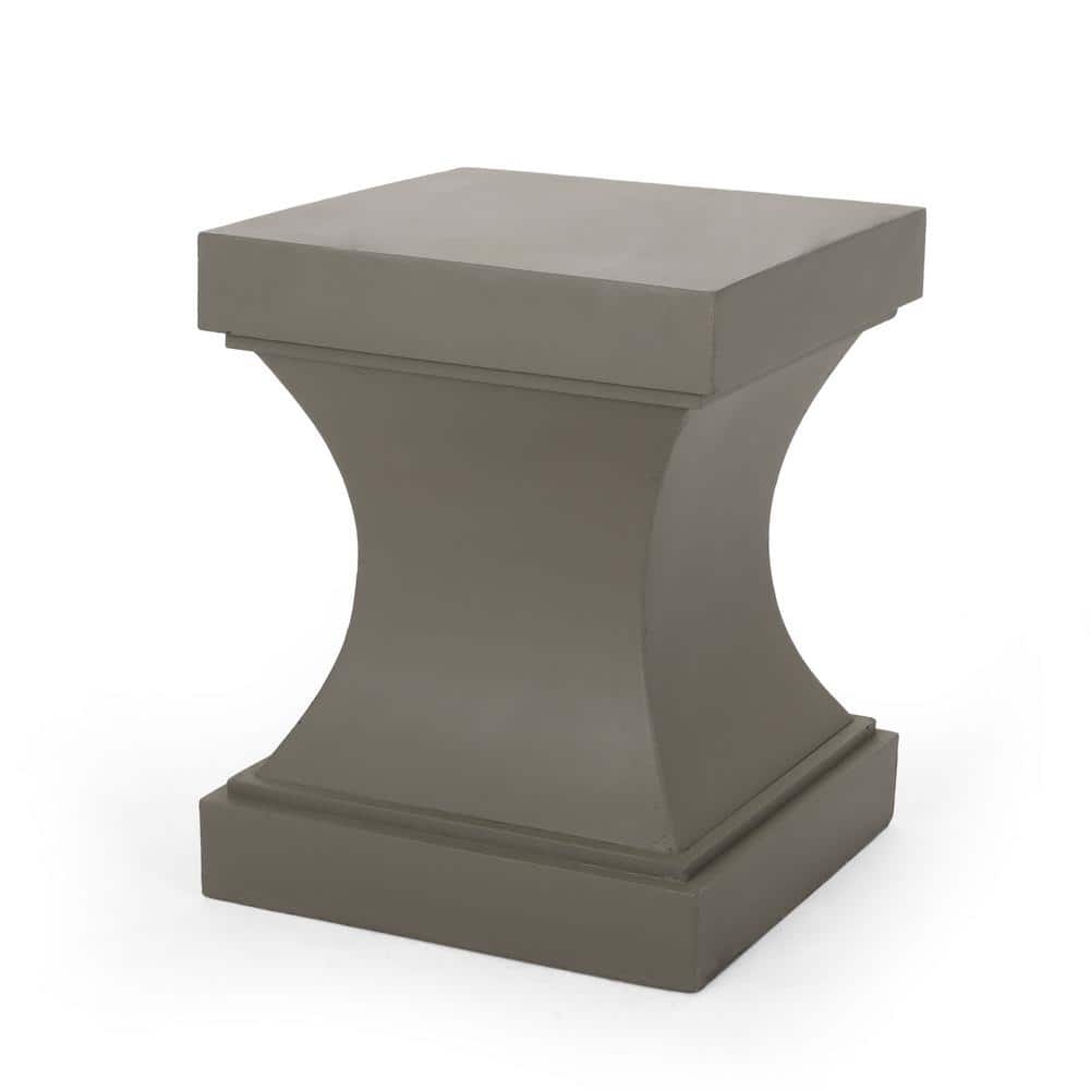 Light Gray Novelty Outdoor Side Table.