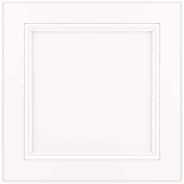 American Woodmark MacArthur 11 9/16-in. W x 3/4-in. D x 11 1/2-in. H in Painted Linen Cabinet Door Sample