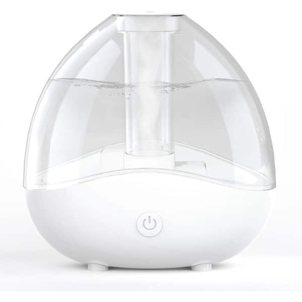 Lukyamzn 0.4 Gal. Ultrasonic Cool Mist Humidifier with Removable 1.5L Water Tank & Night Light Up To 24 Hours in White