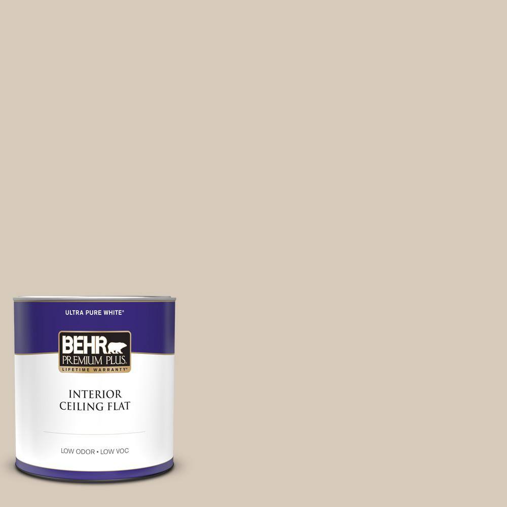 BEHR PREMIUM PLUS 1 qt. PPU512 Almond Wisp Ceiling Flat Interior