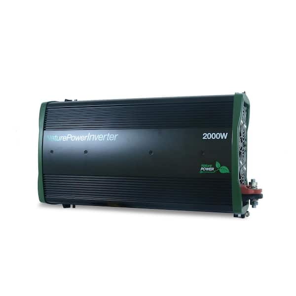 Renogy 2000W Pure Sine Wave Inverter 12V DC to 120V AC Converter for Home,  RV, Truck, Off-Grid Solar Power Inverter 12V to 110V with Built-in 5V/2.1A