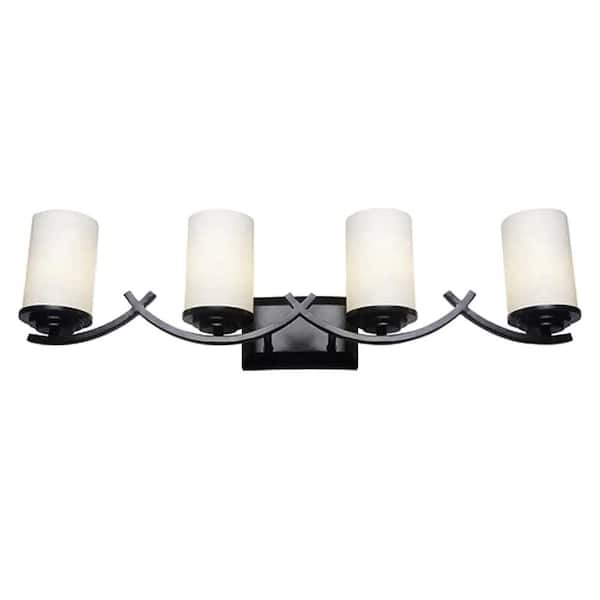 Unbranded Amanda 31.88 in. 4 Lights Oil Rubbed Bronze Vanity Light