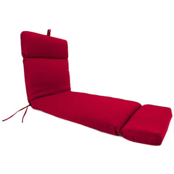 Jordan Manufacturing 72 in. L x 22 in. W x 3.5 in. T Outdoor Chaise Lounge Cushion in Really Red