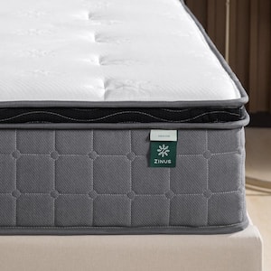 Cool Touch Comfort Gel 10 Inch Medium Euro Top King Hybrid Mattress