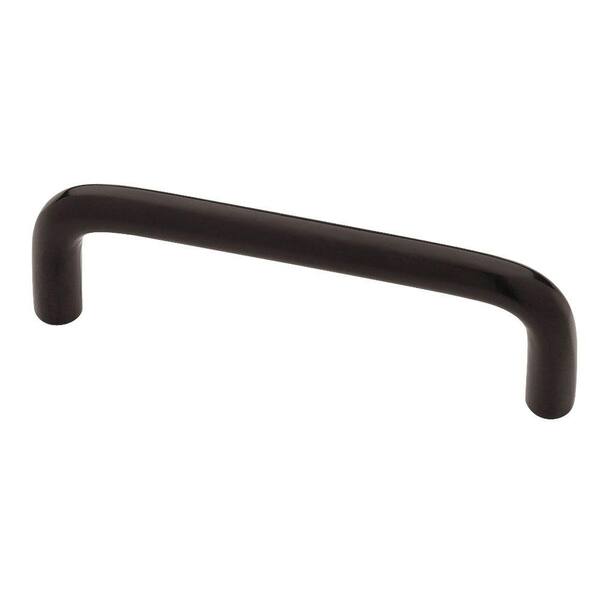 Liberty 3-1/2 in. (89 mm) Center-to-Center Matte Black Wire Cabinet Drawer Pull