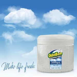 14 oz. OdoMagnet Odor Removing Gel Crystals, Odor Absorber and Air Freshener with Odor Eliminating Gel, Fresh Air Scent