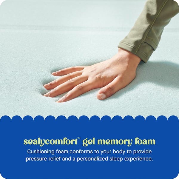 Dreamlife 2 in. California King Gel Memory Foam Mattress Topper