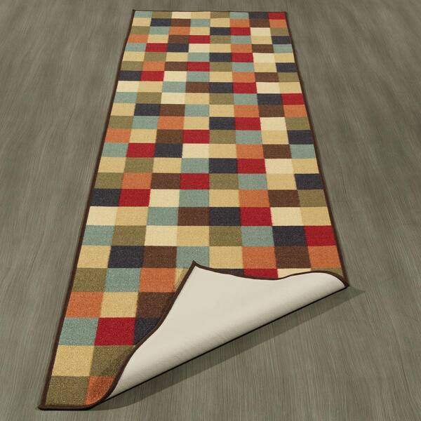 Ottomanson Otto Home Contemporary Checkered Design Modern Runner Rug With 20 L for sale online Ottomanson Otto Home Contemporary Checkered Design Modern Runner Rug With 20 L for sale online