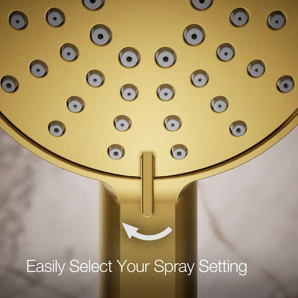 KOHLER Elate 3-Spray Wall Mount Handheld Shower Head, 2.5 GPM in