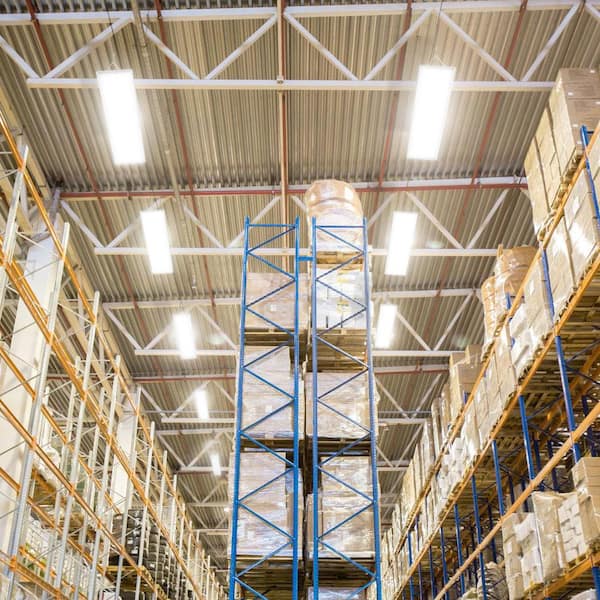 4 ft. White 40500 Lumens 1000-Watt Equivalent Integrated LED Dimmable Linear High Bay Light, 5000K Dayllight