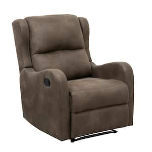 Laurel Brown Microfiber Manual Recliner