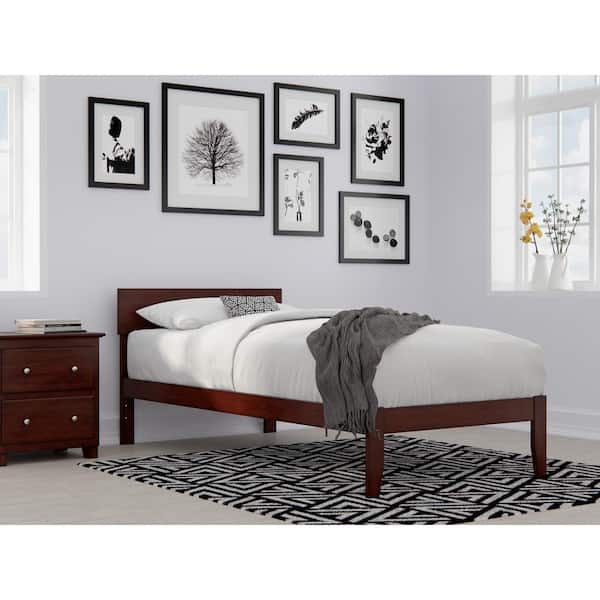 AFI Boston Twin Extra Long Bed in Walnut