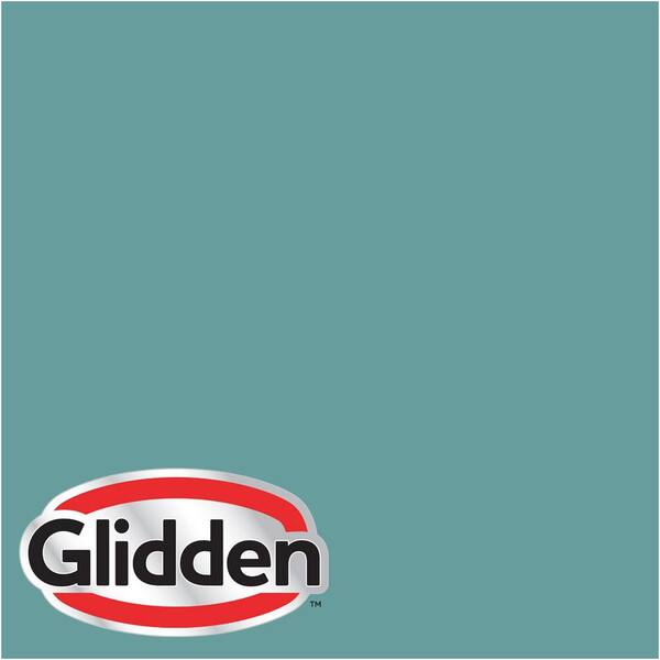 Glidden Premium 1 gal. #HDGB21 Teal Lake Flat Interior Paint with Primer