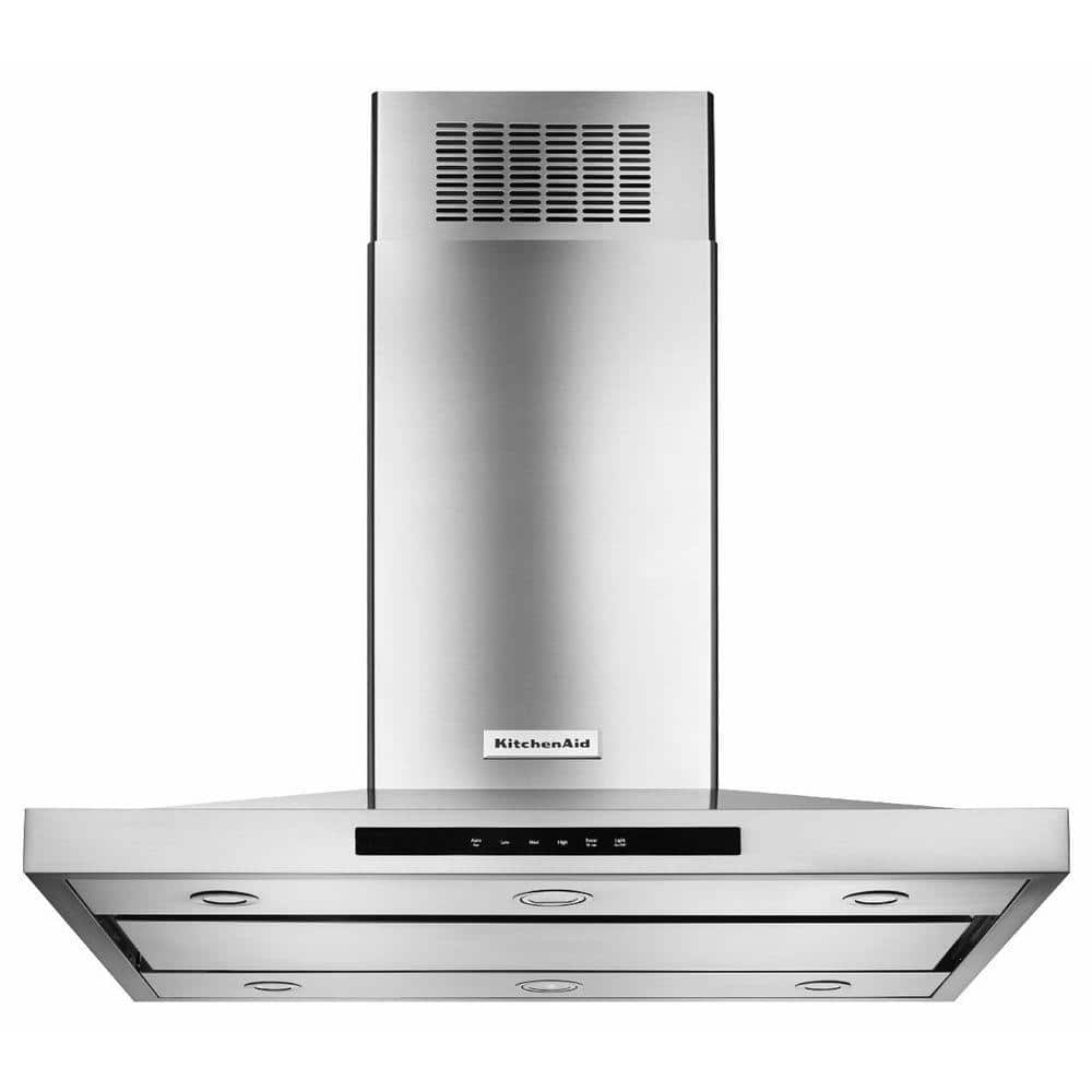 KitchenAid 42 in. Island Canopy Convertible Range Hood in Stainless Steel, Silver