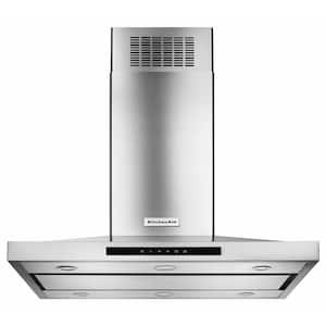 36 in. Island Canopy Convertible Range Hood in Stainless Steel