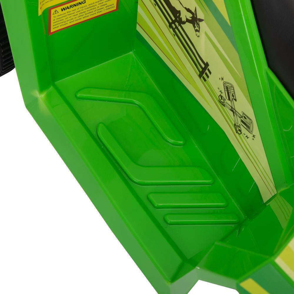 Green Kids Electric ATV with Trailer and Music