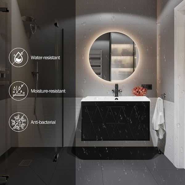 eclife 30 in. W x 18.1 in. D x 18.1 in. H Single Sink Bath eclife 30 in. W x 18.1 in. D x 18.1 in. H Single Sink Bath