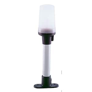 Fixed-Mount White All-Round Light - 8.5 in. Height with Black Polymer Base